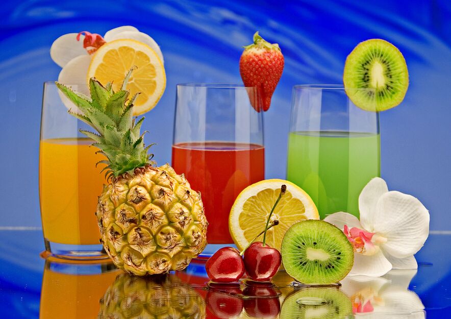 sucuri de fructe pentru o dietă de băut