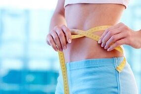 măsurarea taliei în timpul pierderii în greutate într-o săptămână cu 7 kg